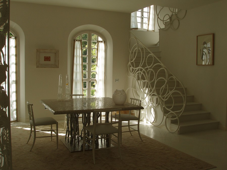 La sala da pranzo e la scala